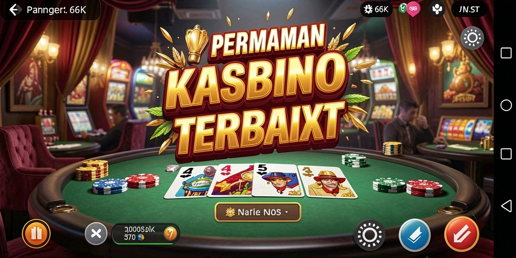 Screenshot game Kasino 66K menampilkan gameplay yang mendebarkan.
