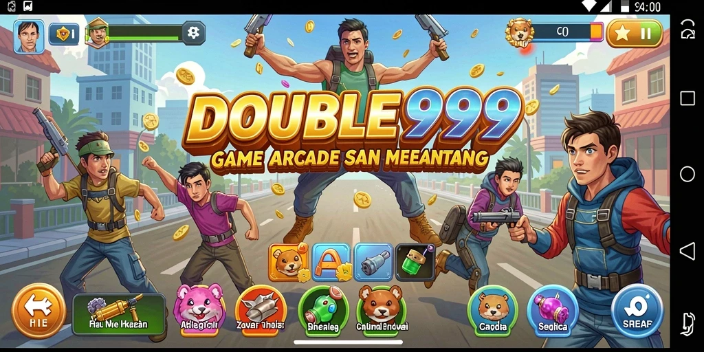 Tampilan gameplay seru dan menantang dalam DOUBLE999.