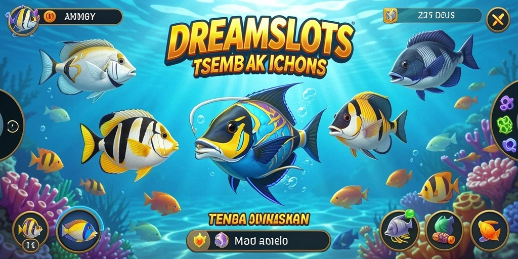 Tampilan dinamis gameplay Tembak Ikan di DREAMSLOTS.