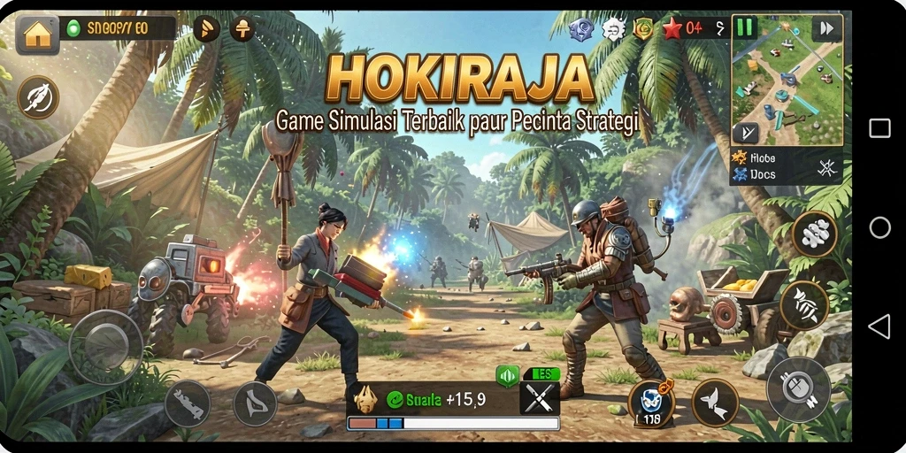 Tampilan gameplay HOKIRAJA yang menegangkan dan interaktif.