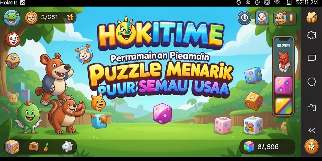 Tampilan gameplay HOKITIME dengan puzzle yang menantang dan menarik.