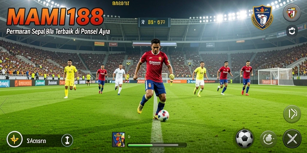 Gameplay menarik sepak bola di MAMI188 dengan aksi seru.